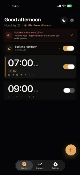 Set your alarm
